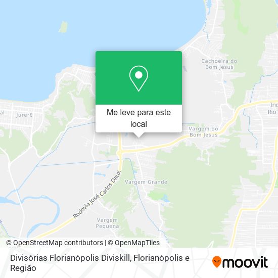 Divisórias Florianópolis Diviskill mapa