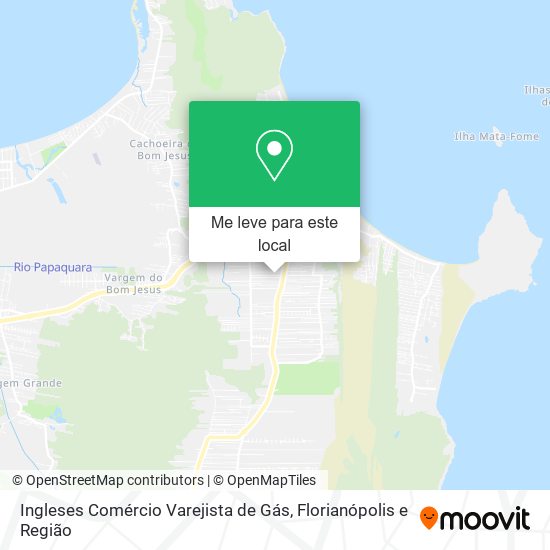 Ingleses Comércio Varejista de Gás mapa