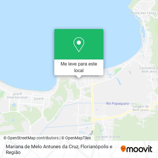 Mariana de Melo Antunes da Cruz mapa