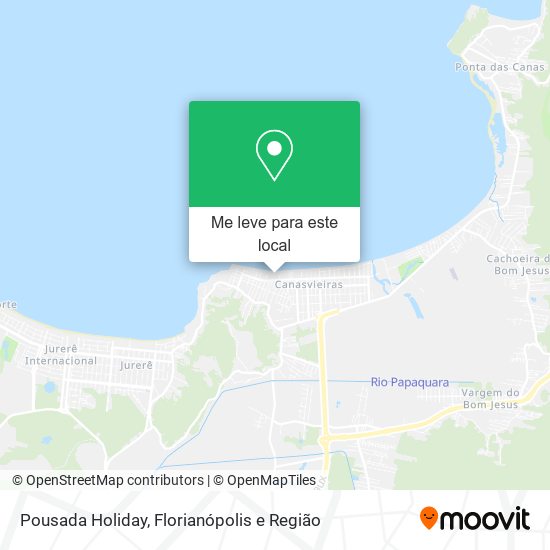 Pousada Holiday mapa