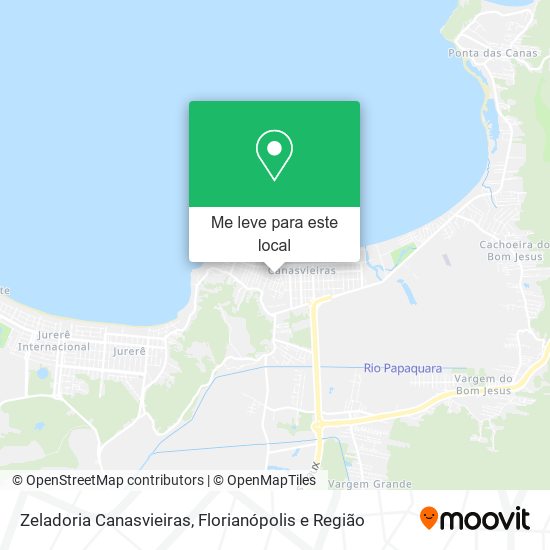 Zeladoria Canasvieiras mapa