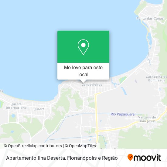 Apartamento Ilha Deserta mapa