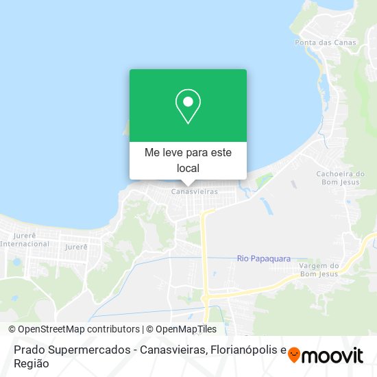 Prado Supermercados - Canasvieiras mapa