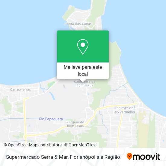 Supermercado Serra & Mar mapa