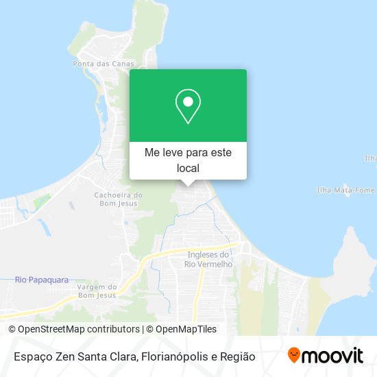 Espaço Zen Santa Clara mapa