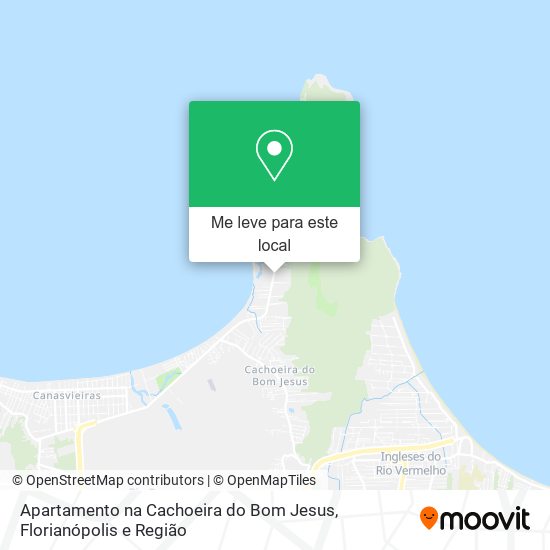 Apartamento na Cachoeira do Bom Jesus mapa