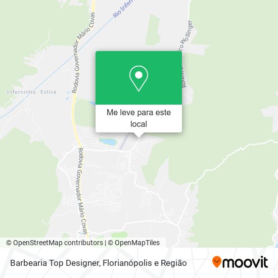Barbearia Top Designer mapa