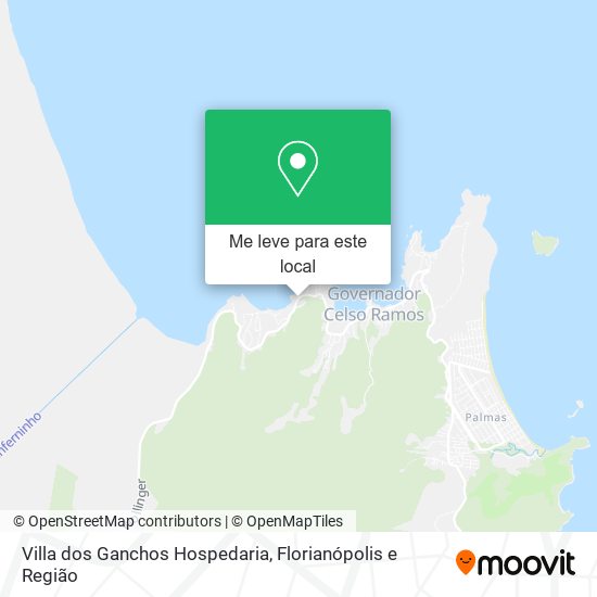 Villa dos Ganchos Hospedaria mapa