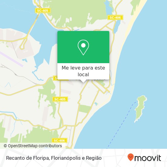 Recanto de Floripa mapa