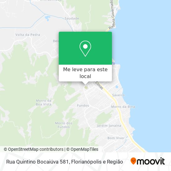 Rua Quintino Bocaiúva 581 mapa
