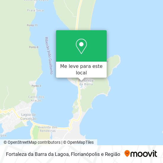 Fortaleza da Barra da Lagoa mapa