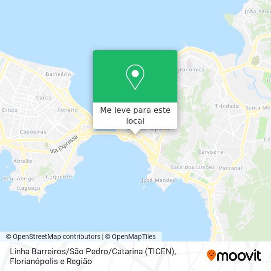 Linha Barreiros / São Pedro / Catarina (TICEN) mapa