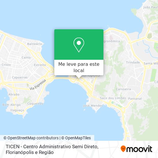 TICEN - Centro Administrativo Semi Direto mapa