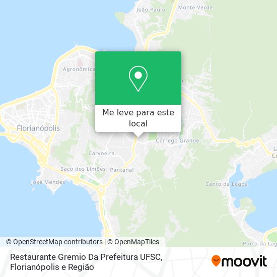 Restaurante Gremio Da Prefeitura UFSC mapa