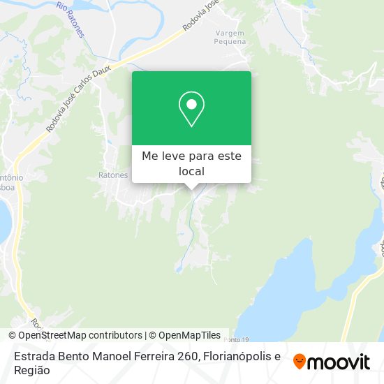 Estrada Bento Manoel Ferreira 260 mapa