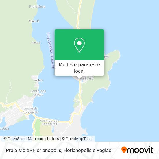 Praia Mole - Florianópolis mapa