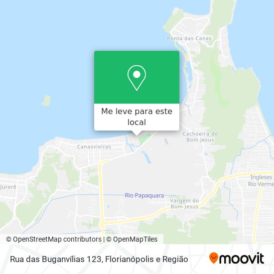 Rua das Buganvílias 123 mapa