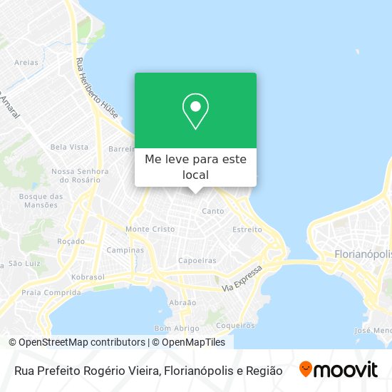 Rua Prefeito Rogério Vieira mapa