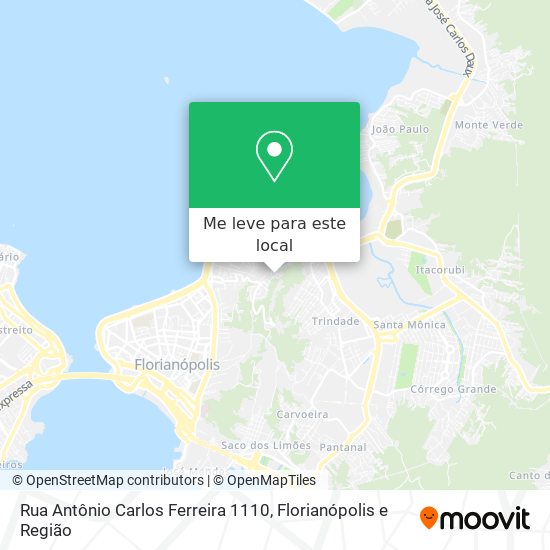 Rua Antônio Carlos Ferreira 1110 mapa