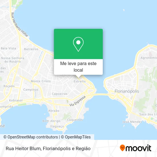 Rua Heitor Blum mapa