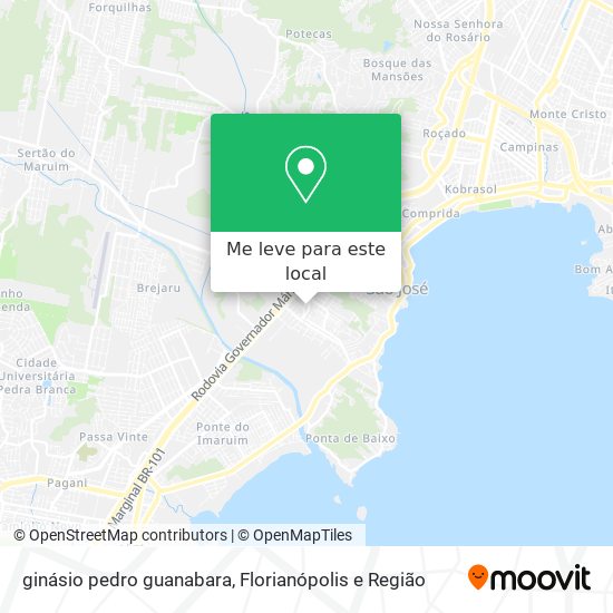 ginásio pedro guanabara mapa