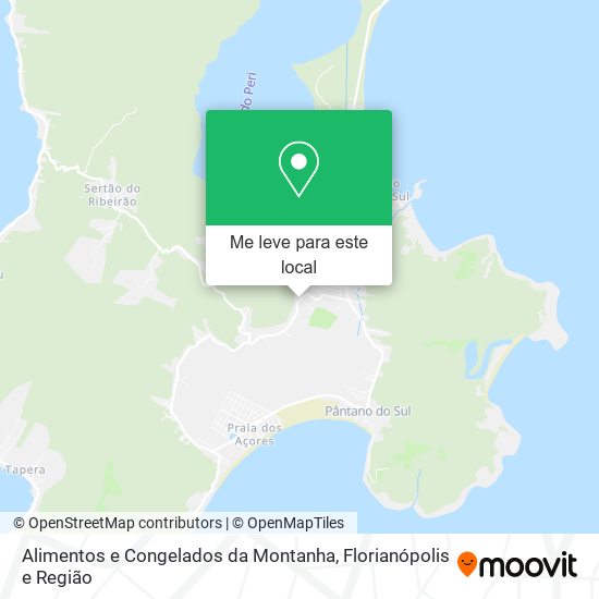 Alimentos e Congelados da Montanha mapa