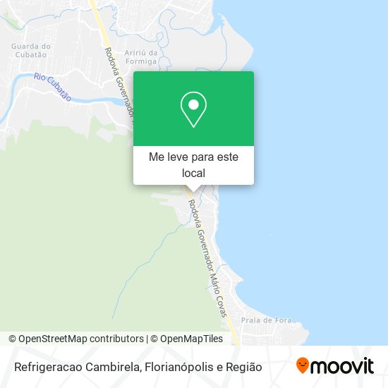 Refrigeracao Cambirela mapa