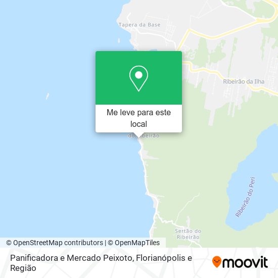 Panificadora e Mercado Peixoto mapa