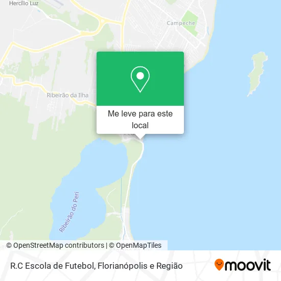 R.C Escola de Futebol mapa