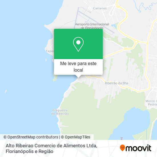 Alto Ribeirao Comercio de Alimentos Ltda mapa