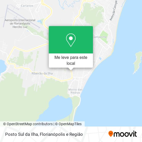 Posto Sul da Ilha mapa