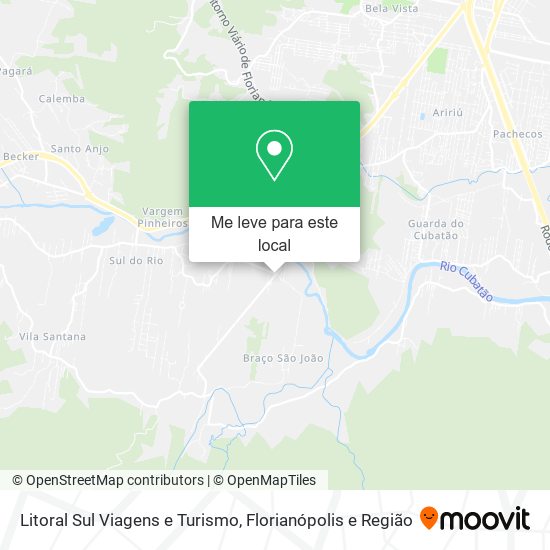 Litoral Sul Viagens e Turismo mapa