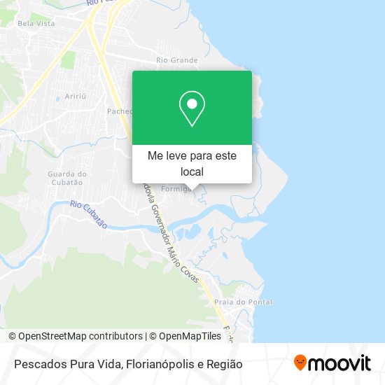 Pescados Pura Vida mapa