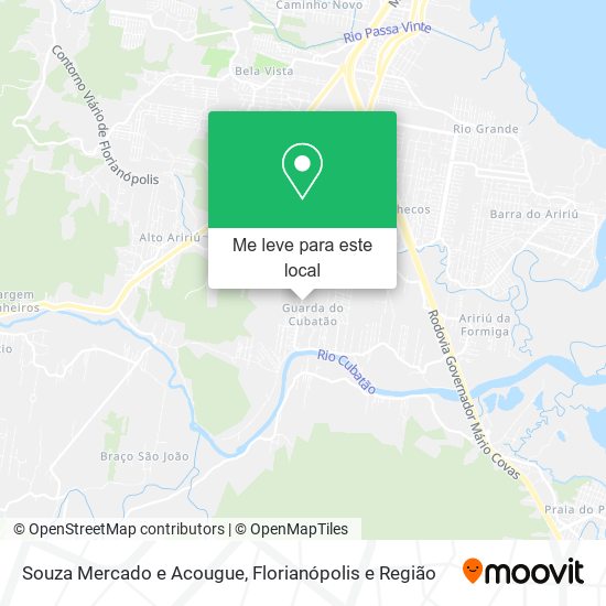 Souza Mercado e Acougue mapa