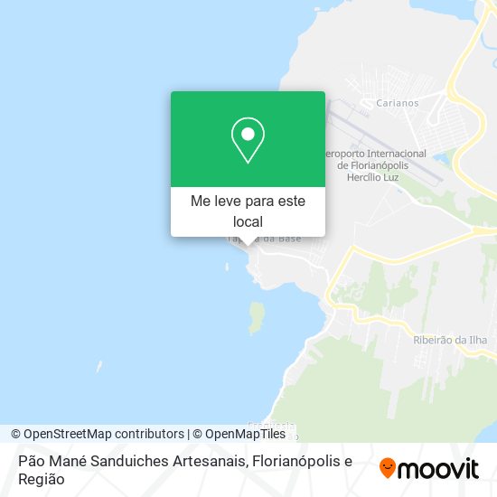 Pão Mané Sanduiches Artesanais mapa