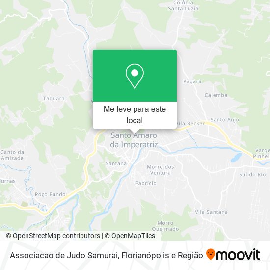 Associacao de Judo Samurai mapa