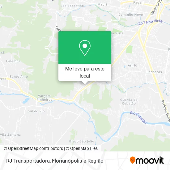 RJ Transportadora mapa