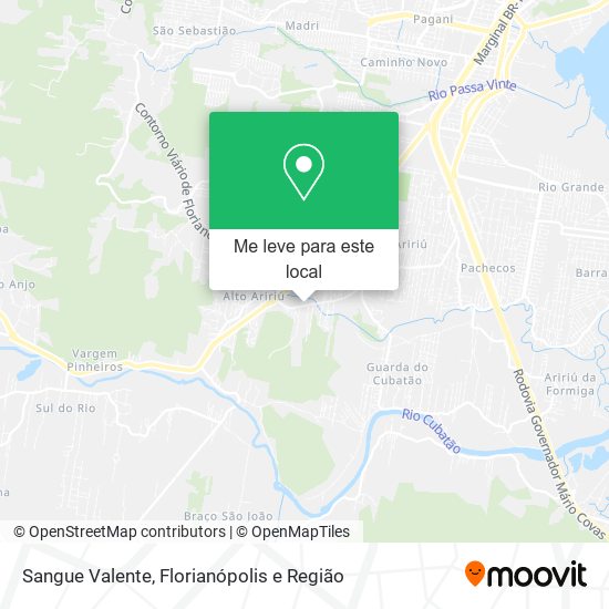 Sangue Valente mapa