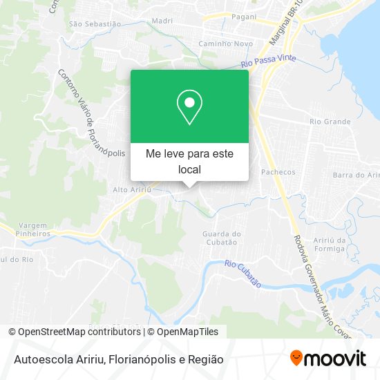 Autoescola Aririu mapa