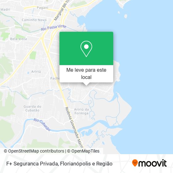 F+ Seguranca Privada mapa