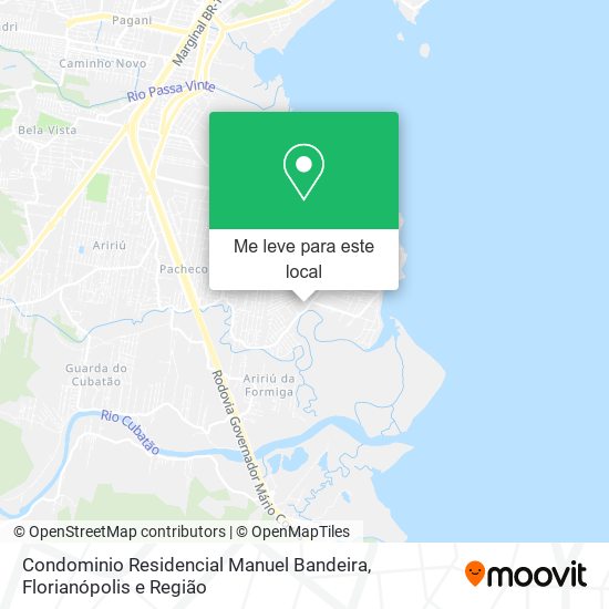 Condominio Residencial Manuel Bandeira mapa