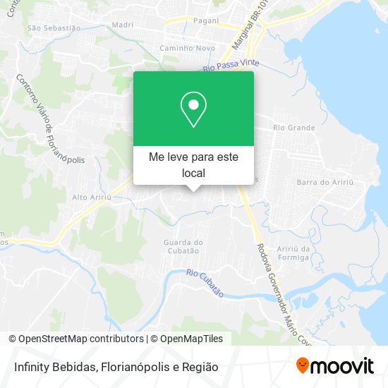 Infinity Bebidas mapa