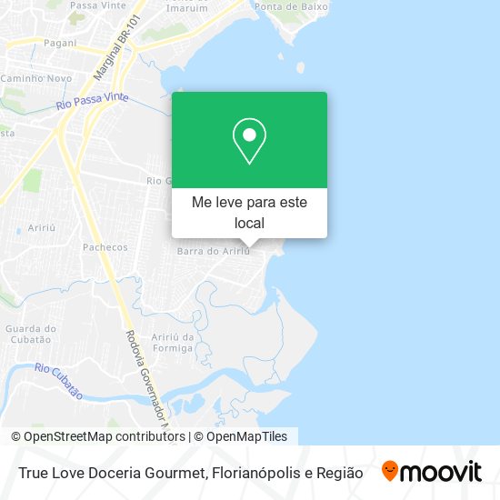 True Love Doceria Gourmet mapa