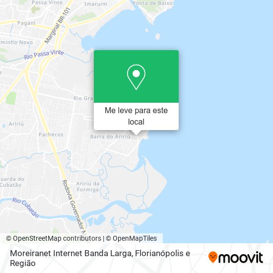Moreiranet Internet Banda Larga mapa