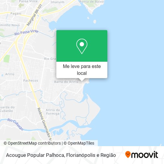 Acougue Popular Palhoca mapa