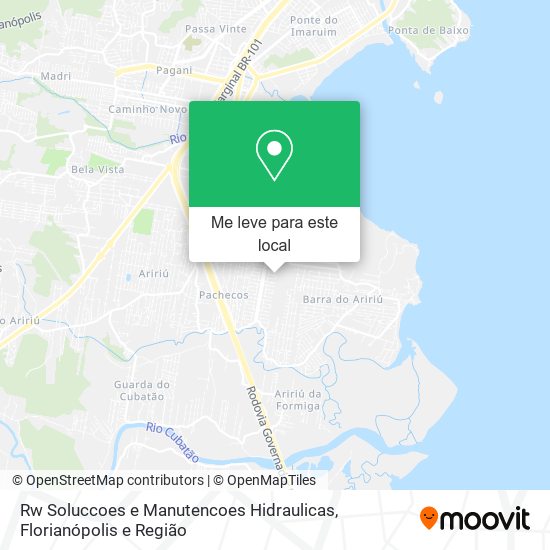 Rw Soluccoes e Manutencoes Hidraulicas mapa