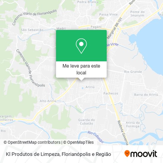Kl Produtos de Limpeza mapa