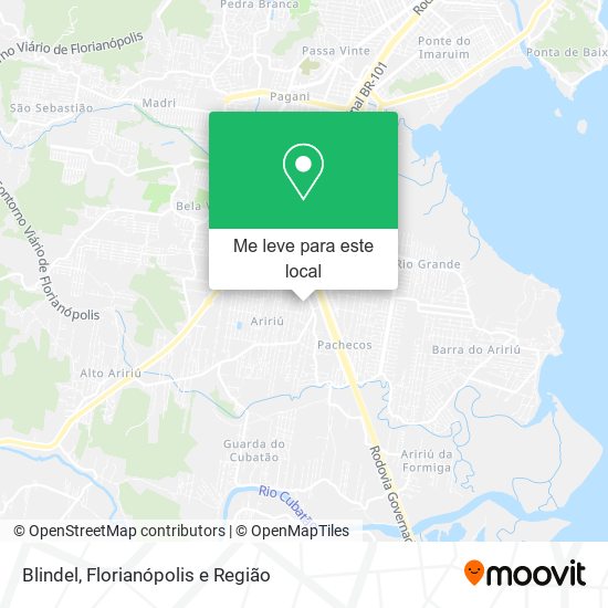 Blindel mapa