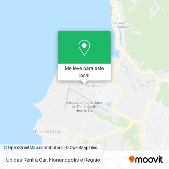 Unidas Rent a Car mapa