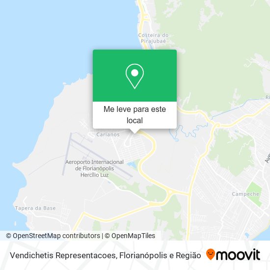 Vendichetis Representacoes mapa